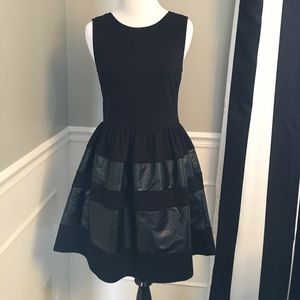 black skater dress